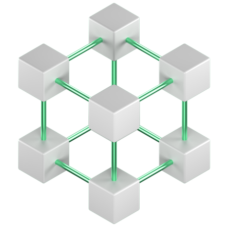 Blockchain  3D Icon