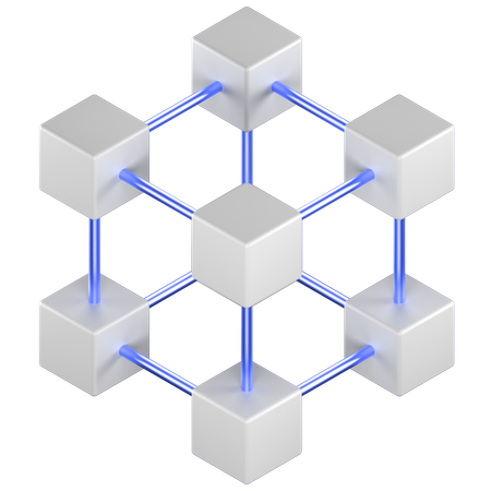 Blockchain  3D Icon