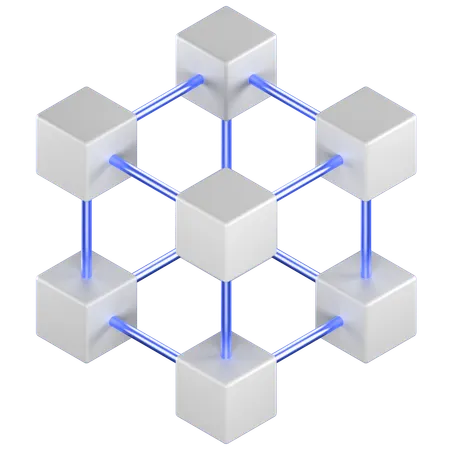 Blockchain  3D Icon