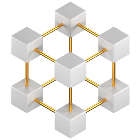 Blockchain  3D Icon