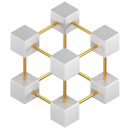 Blockchain  3D Icon