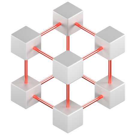 Blockchain  3D Icon
