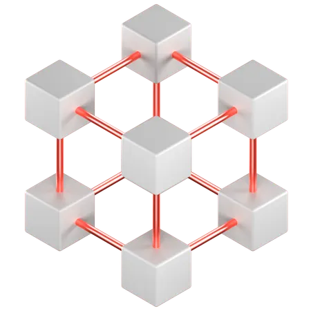 Blockchain  3D Icon