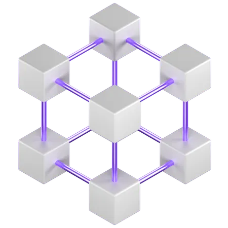 Blockchain  3D Icon