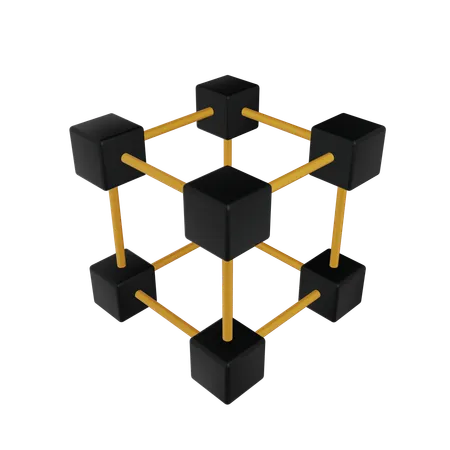 Blockchain  3D Icon