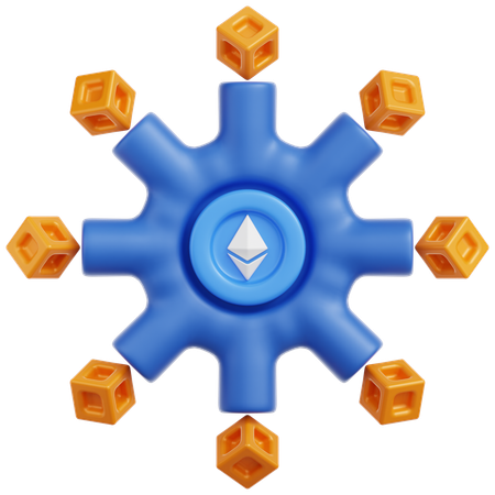 Blockchain  3D Icon
