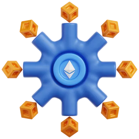 Blockchain  3D Icon