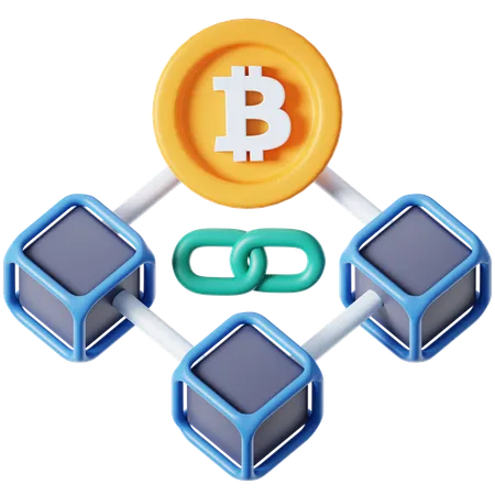 Blockchain  3D Icon