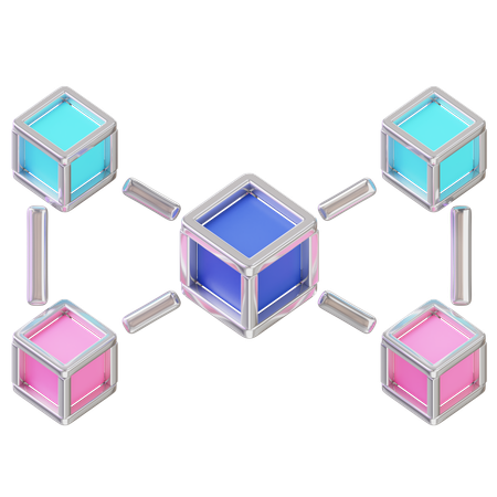 Blockchain  3D Icon