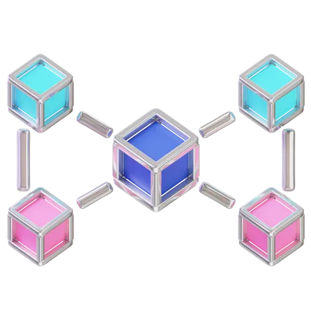 Blockchain  3D Icon