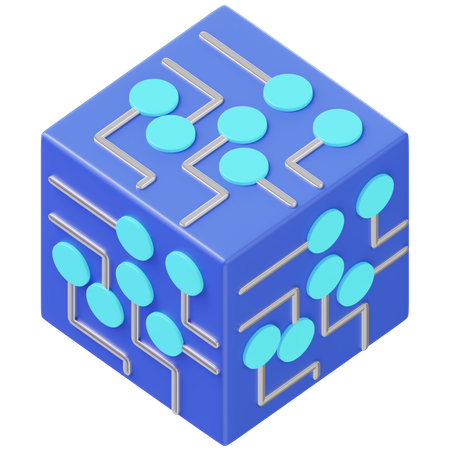 Blockchain  3D Icon