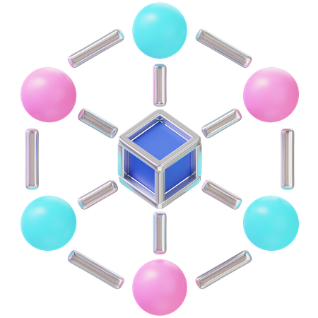 Blockchain  3D Icon