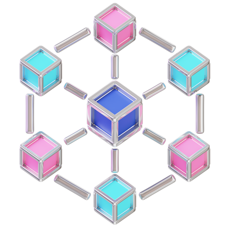 Blockchain  3D Icon