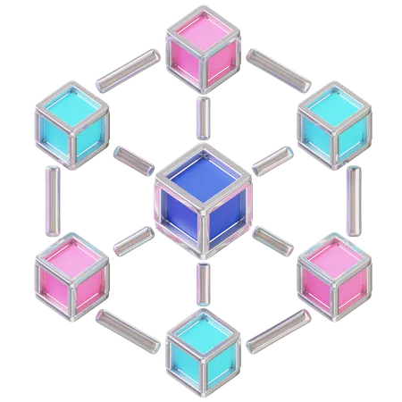 Blockchain  3D Icon