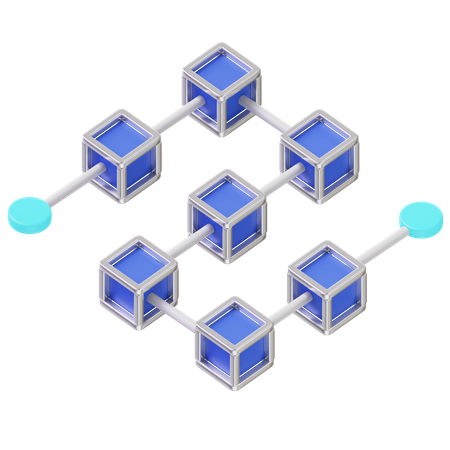 Blockchain  3D Icon