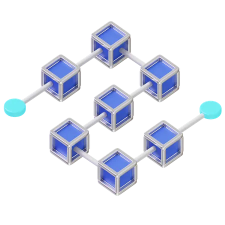 Blockchain  3D Icon