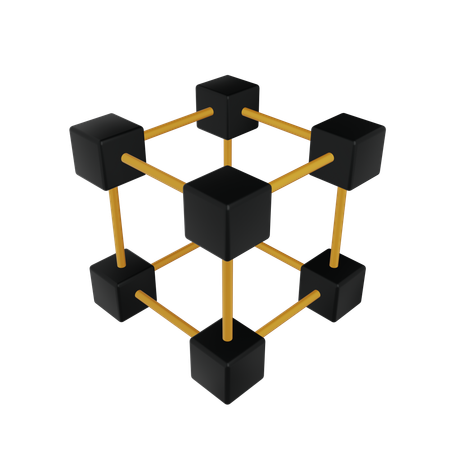 Blockchain  3D Icon