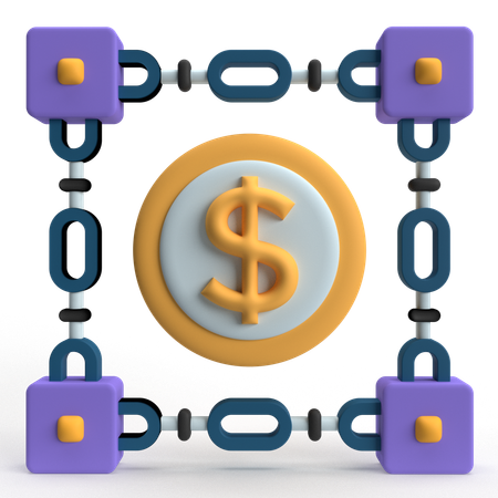 Blockchain  3D Icon