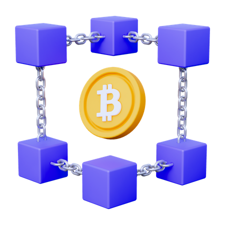 Blockchain  3D Icon