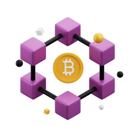 Blockchain  3D Icon
