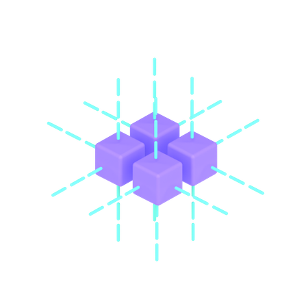 Blockchain  3D Icon