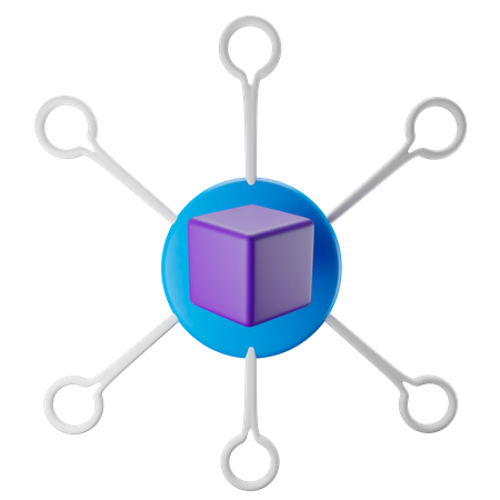 Blockchain  3D Icon