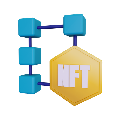 Blockchain  3D Icon