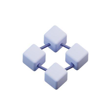 Blockchain  3D Icon