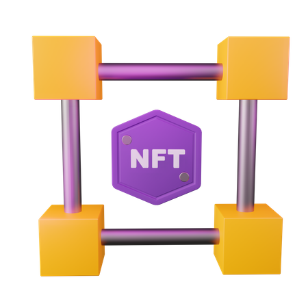 Blockchain  3D Icon