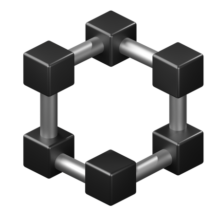 Blockchain  3D Icon