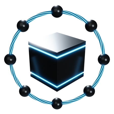 Blockchain  3D Icon