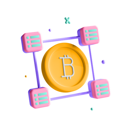 Blockchain  3D Icon