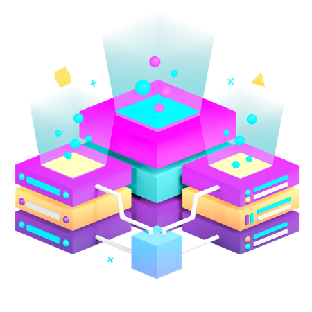 Blockchain  3D Icon