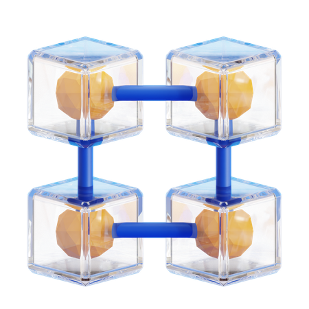 Blockchain  3D Icon