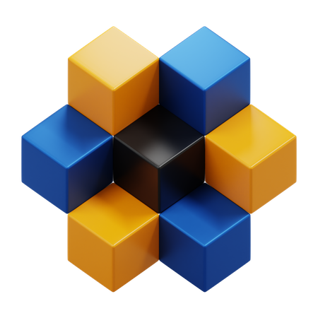 Blockchain  3D Icon