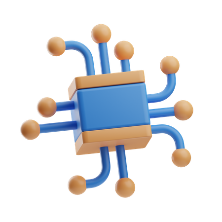 Blockchain  3D Icon