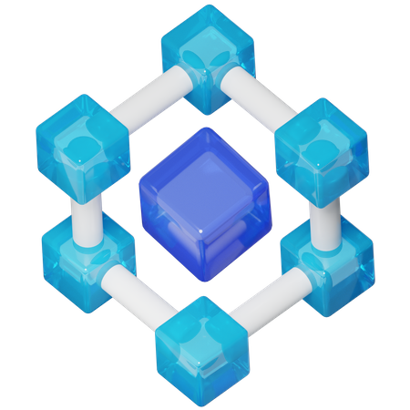 Blockchain  3D Icon