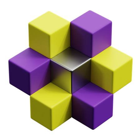Blockchain  3D Icon
