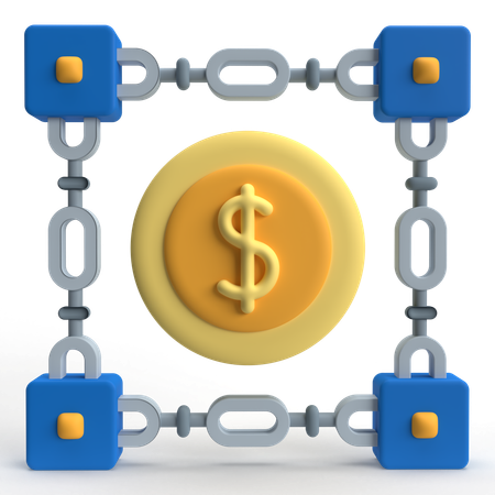 Blockchain 3D Icon