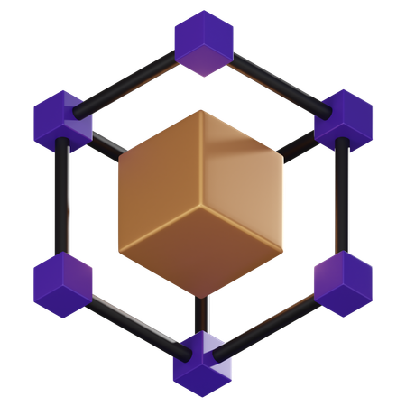 Blockchain  3D Icon