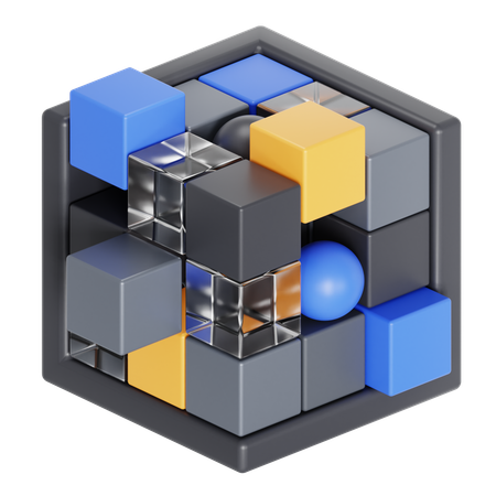 Blockchain  3D Icon