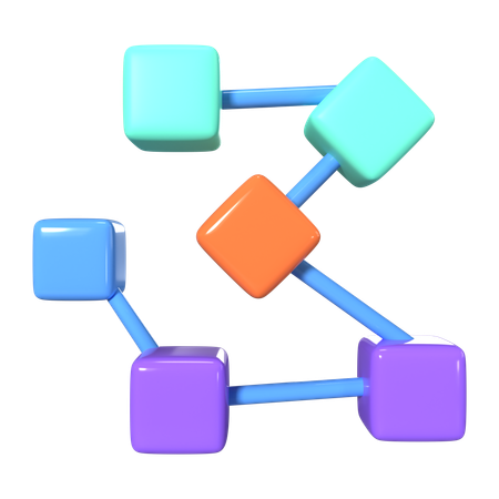 Blockchain  3D Icon