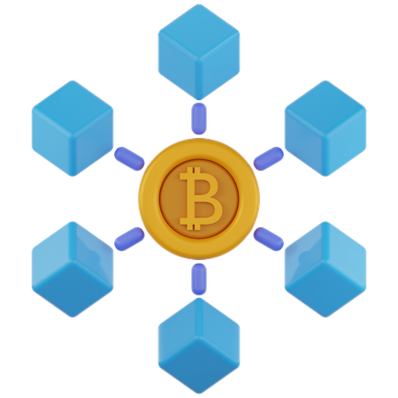 Blockchain  3D Icon