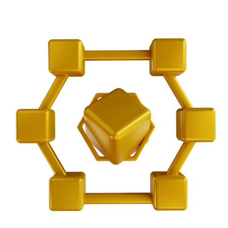 Blockchain 3D Icon