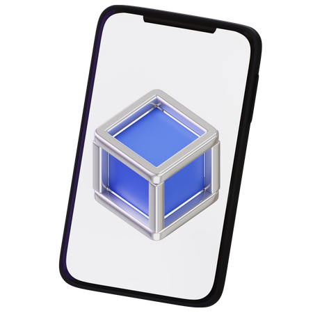 블록체인 앱  3D Icon