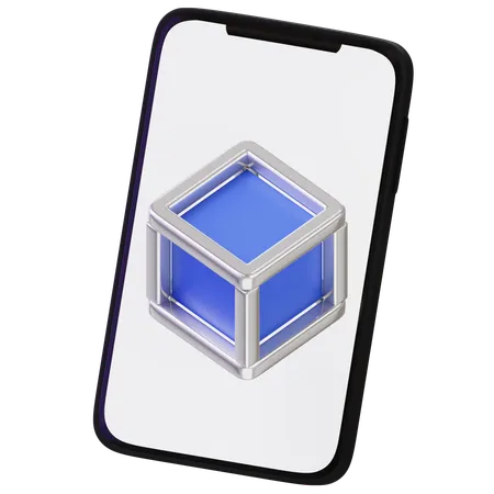 블록체인 앱  3D Icon