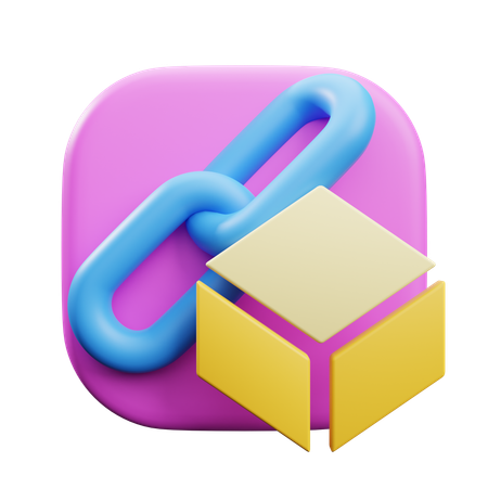 Blockchain Block  3D Icon