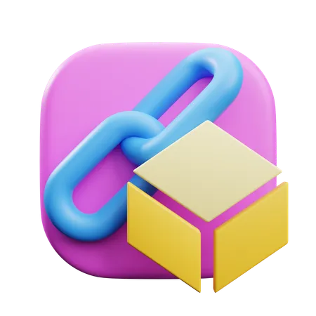 Blockchain Block  3D Icon
