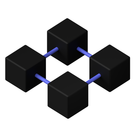 Blockchain Connection  3D Icon