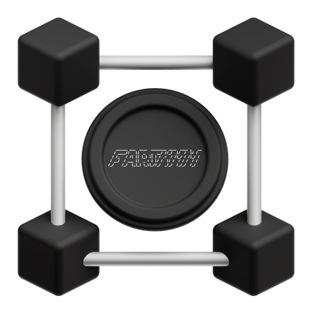 Blockchain fartcoin  3D Icon